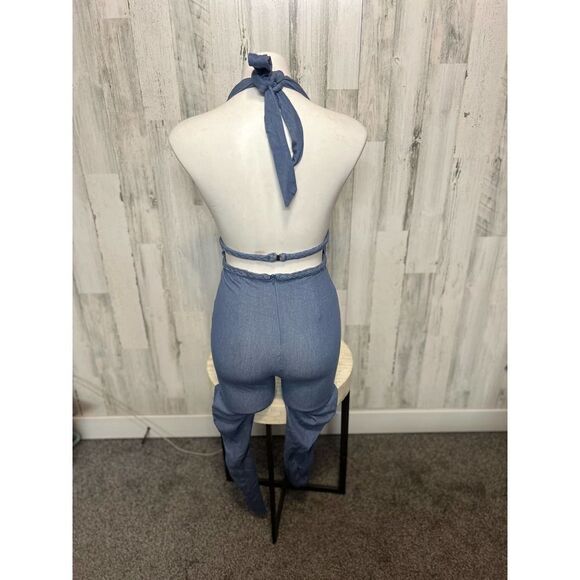 Blue jumpsuit - Picture 3 of 10
